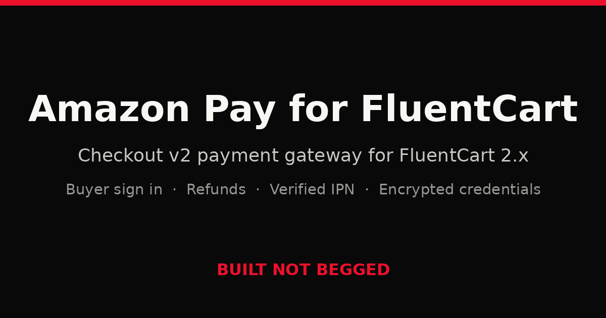 Amazon Pay for FluentCart product artwork
